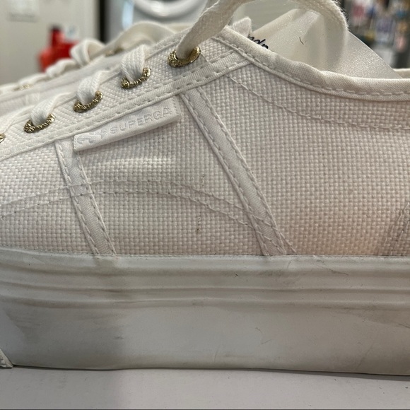 Superga 2790 White Platform Sneakers - Picture 11 of 11